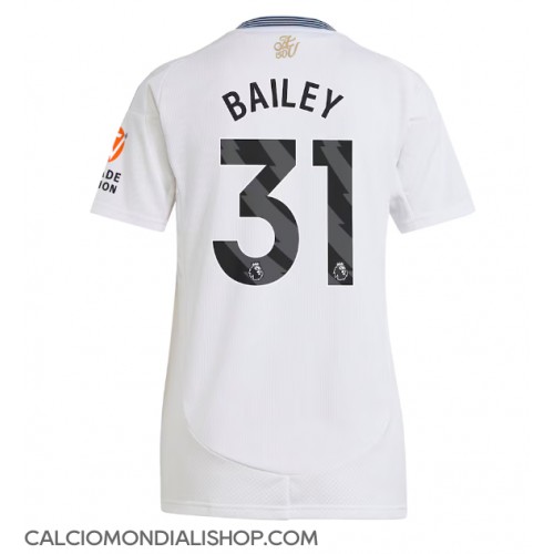 Maglie da calcio Aston Villa Leon Bailey #31 Seconda Maglia Femminile 2024-25 Manica Corta